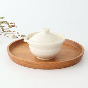 Japanese Teapot Hohin White | Kyusu Iga Ware