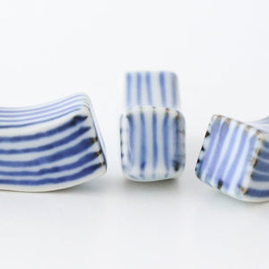 Chopstick Rest Tokusa Blue | Hashioki Arita Ware