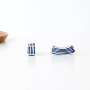 Chopstick Rest Tokusa Blue | Hashioki Arita Ware