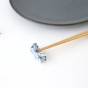 Chopstick Rest Hemp Leaf | Hashioki Arita Ware