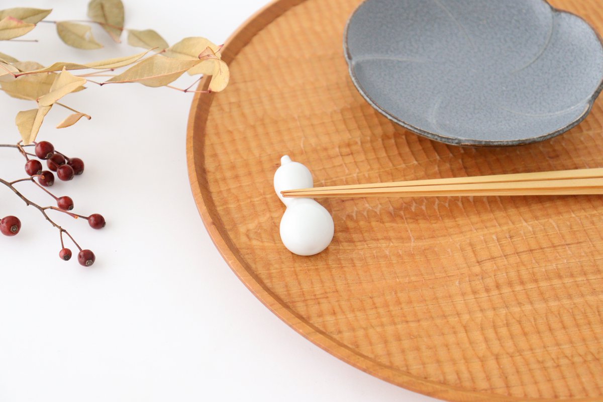 Chopstick Rest White Gourd | Hashioki Arita Ware