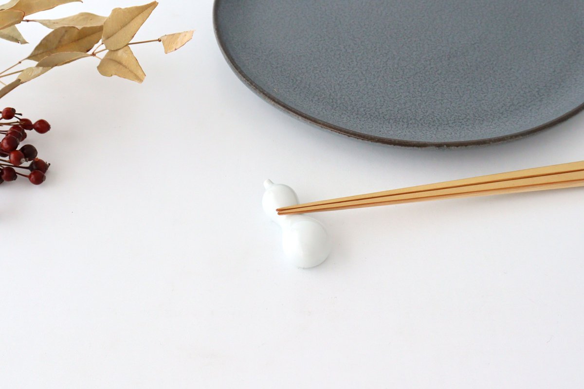 Chopstick Rest White Gourd | Hashioki Arita Ware