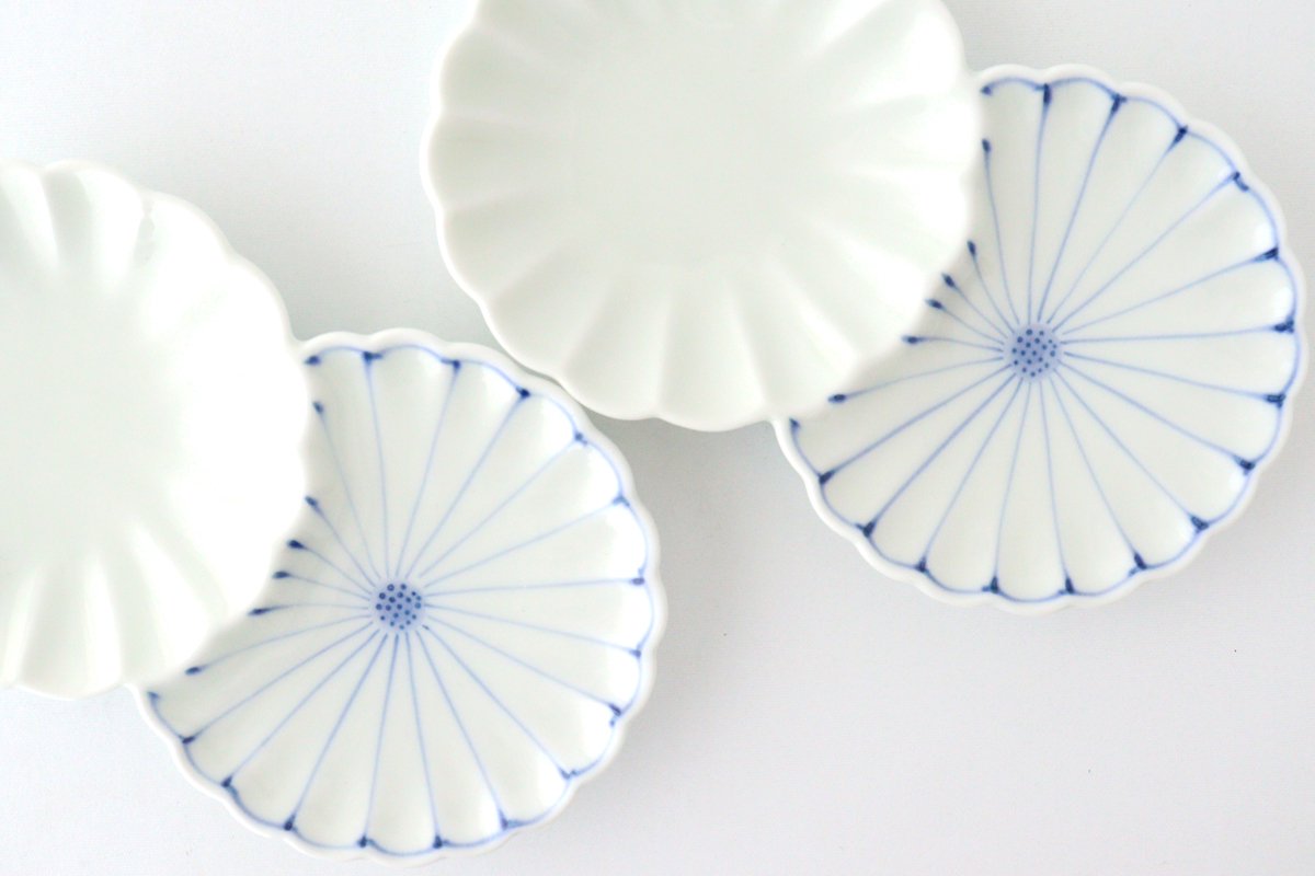 Two Chrysanthemum Sauce Plate | Arita ware