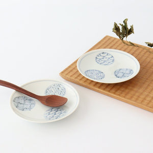 Small Round Plate Blue Round Pattern 7.6㎝・3in | Arita Ware