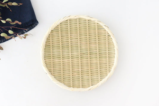 Japanese Bamboo Bascketery Tray 24cm | Niigata Bamboo Crafts