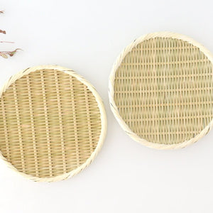 Japanese Bamboo Bascketery Tray 24cm | Niigata Bamboo Crafts