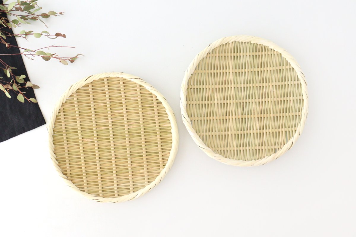 Japanese Bamboo Bascketery Tray 24cm | Niigata Bamboo Crafts