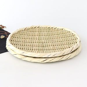 Japanese Bamboo Bascketery Tray 24cm | Niigata Bamboo Crafts