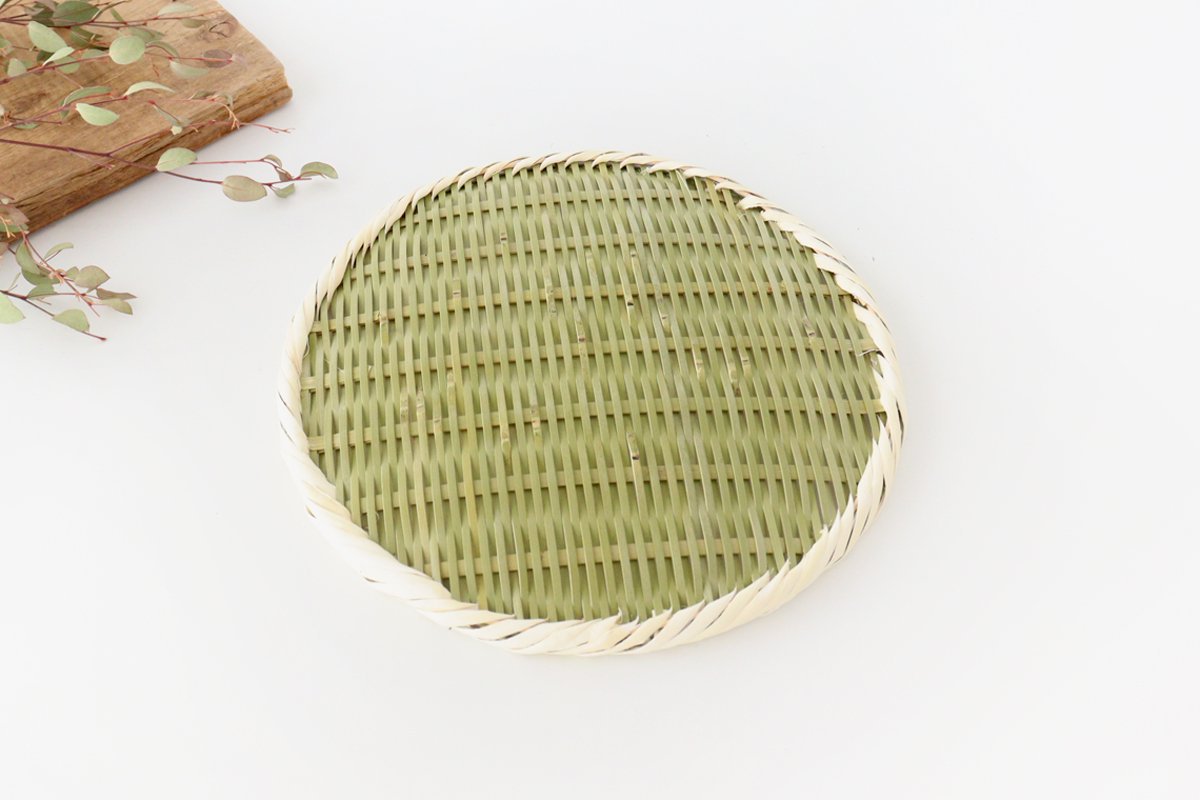 Japanese Bamboo Bascketery Tray 24cm | Niigata Bamboo Crafts