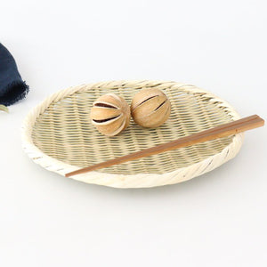 Japanese Bamboo Bascketery Tray 24cm | Niigata Bamboo Crafts