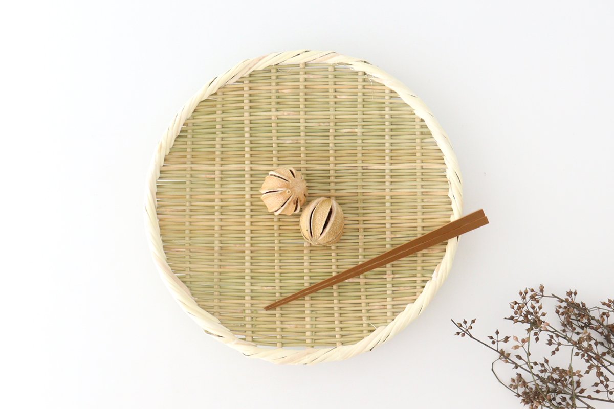 Japanese Bamboo Bascketery Tray 30cm | Niigata Bamboo Crafts