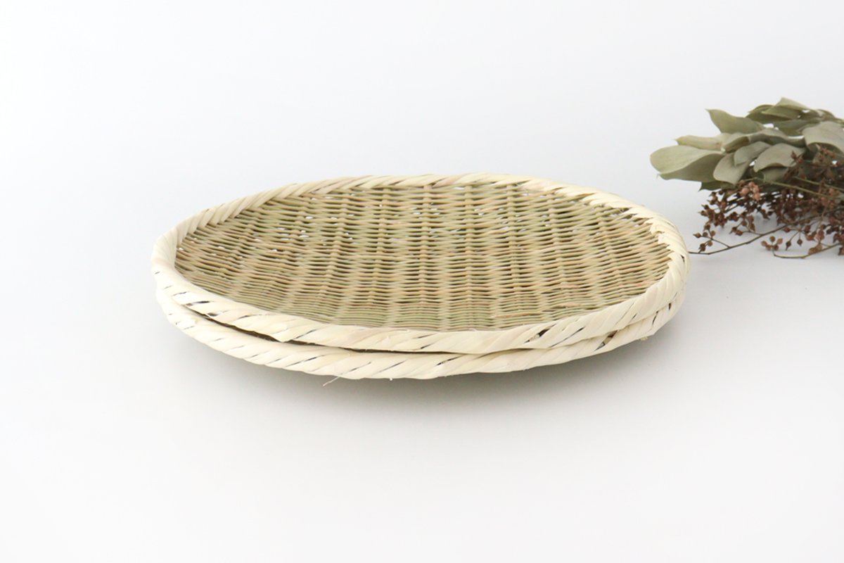 Japanese Bamboo Bascketery Tray 30cm | Niigata Bamboo Crafts