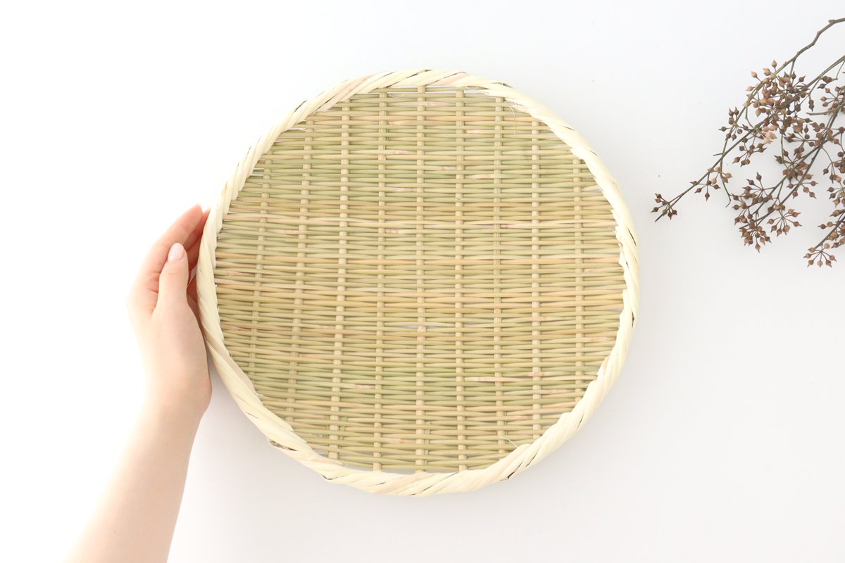 Japanese Bamboo Bascketery Tray 30cm | Niigata Bamboo Crafts