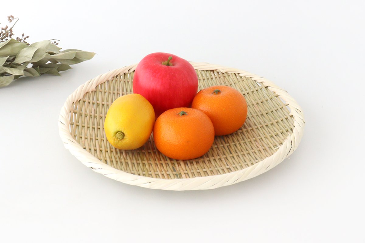 Japanese Bamboo Bascketery Tray 30cm | Niigata Bamboo Crafts