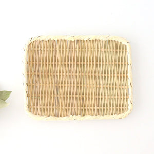 Japanese Bamboo Bascketery Square Tray 24cm | Niigata Bamboo Crafts