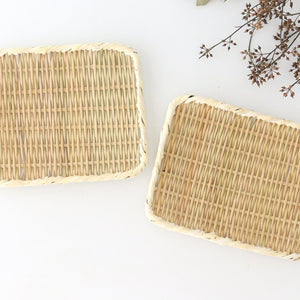 Japanese Bamboo Bascketery Square Tray 24cm | Niigata Bamboo Crafts