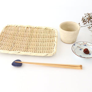 Japanese Bamboo Bascketery Square Tray 24cm | Niigata Bamboo Crafts