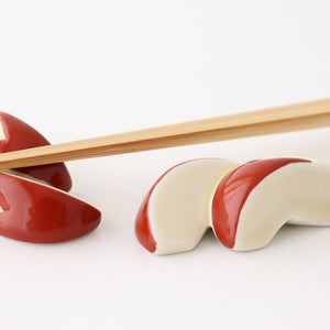 Chopstick Rest Apple Bunny | Hashioki Hasami Ware