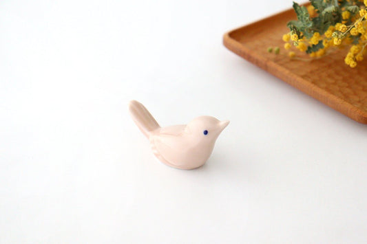 Chopstick Rest Small Bird Pink | Hashioki Hasami Ware