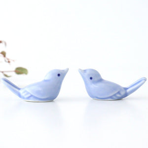 Chopstick Rest Small Bird Light Blue | Hashioki Hasami Ware