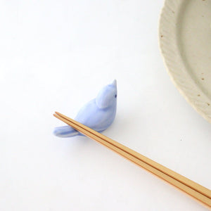 Chopstick Rest Small Bird Light Blue | Hashioki Hasami Ware