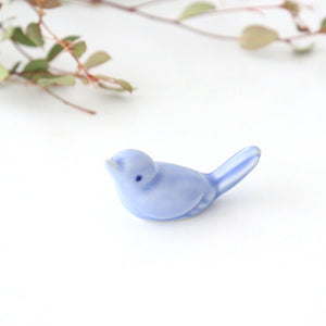 Chopstick Rest Small Bird Light Blue | Hashioki Hasami Ware