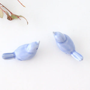 Chopstick Rest Small Bird Light Blue | Hashioki Hasami Ware