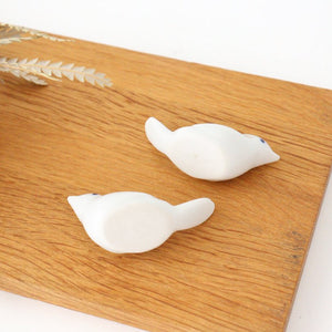 Chopstick Rest Small Bird Light White | Hashioki Hasami Ware