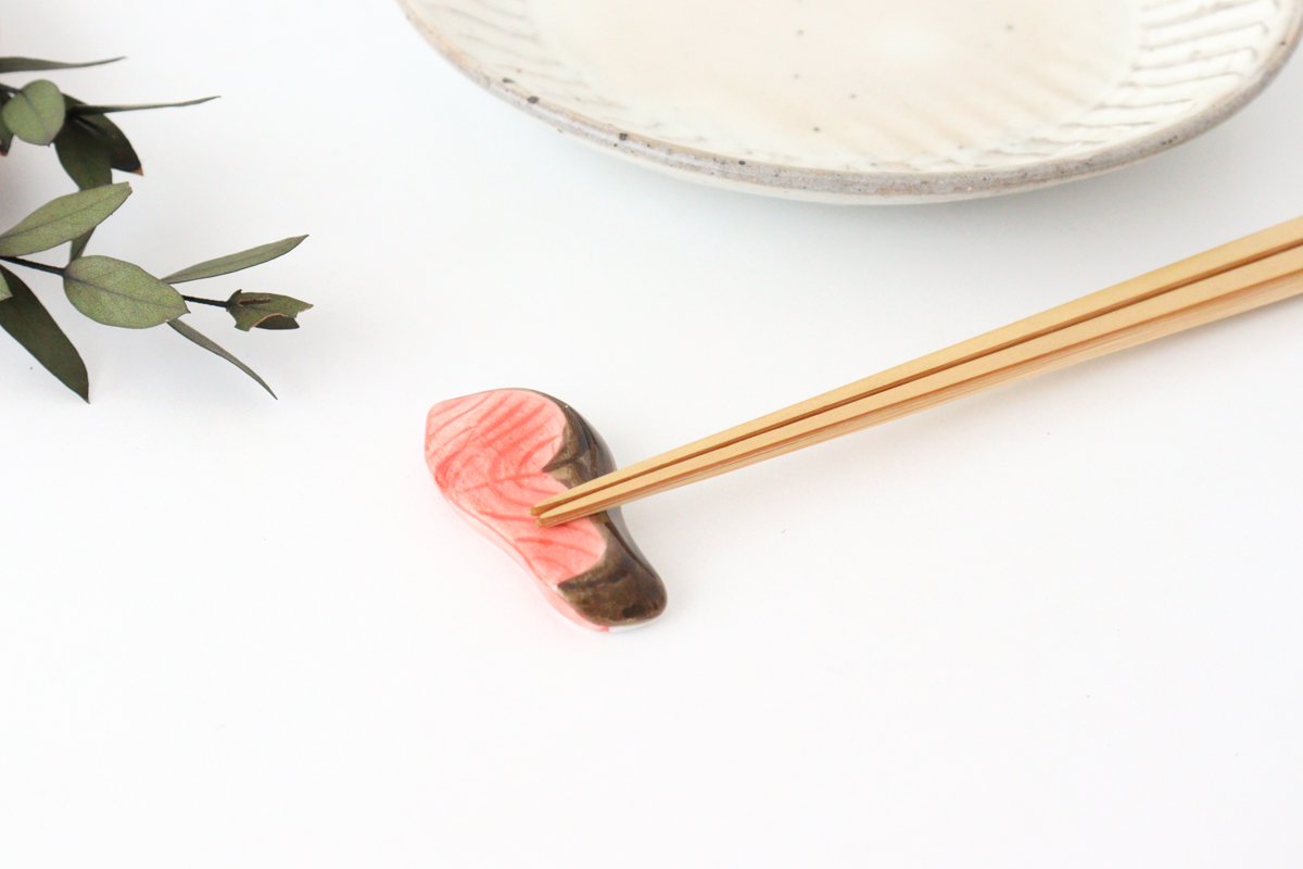 Chopstick Rest Salmon | Hashioki Hasami Ware