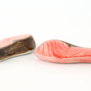 Chopstick Rest Salmon | Hashioki Hasami Ware