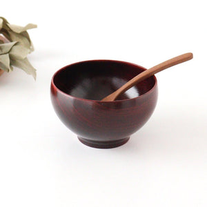 Co Chitose Soup Bowl Vermillion Zelkova | Yamanaka Lacquerware