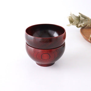 Co Chitose Soup Bowl Vermillion Zelkova | Yamanaka Lacquerware