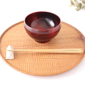 Co Chitose Soup Bowl Vermillion Zelkova | Yamanaka Lacquerware