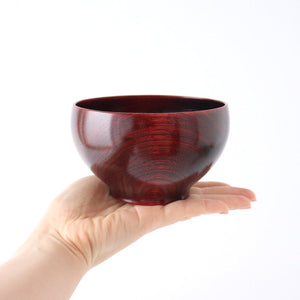 Co Chitose Soup Bowl Vermillion Zelkova | Yamanaka Lacquerware