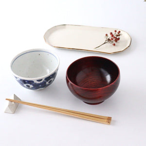 Co Chitose Soup Bowl Vermillion Zelkova | Yamanaka Lacquerware