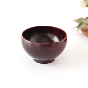 Co Chitose Soup Bowl Vermillion Zelkova | Yamanaka Lacquerware