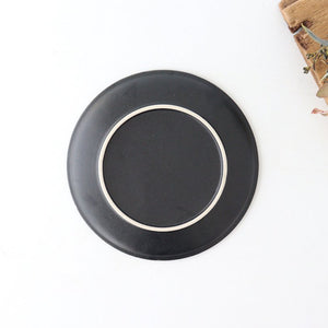 Serving Plate Flower-shape Matte Black | Mino Ware