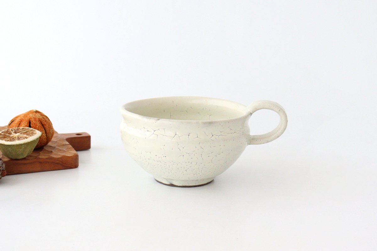 Minami Kiln Soup Cup White | Mino Ware