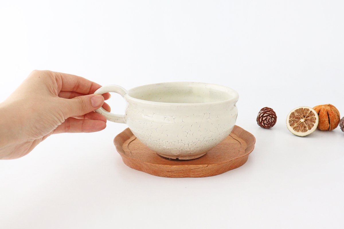 Minami Kiln Soup Cup White | Mino Ware