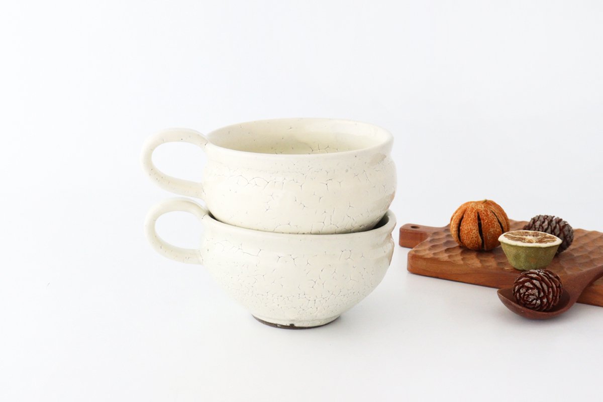 Minami Kiln Soup Cup White | Mino Ware