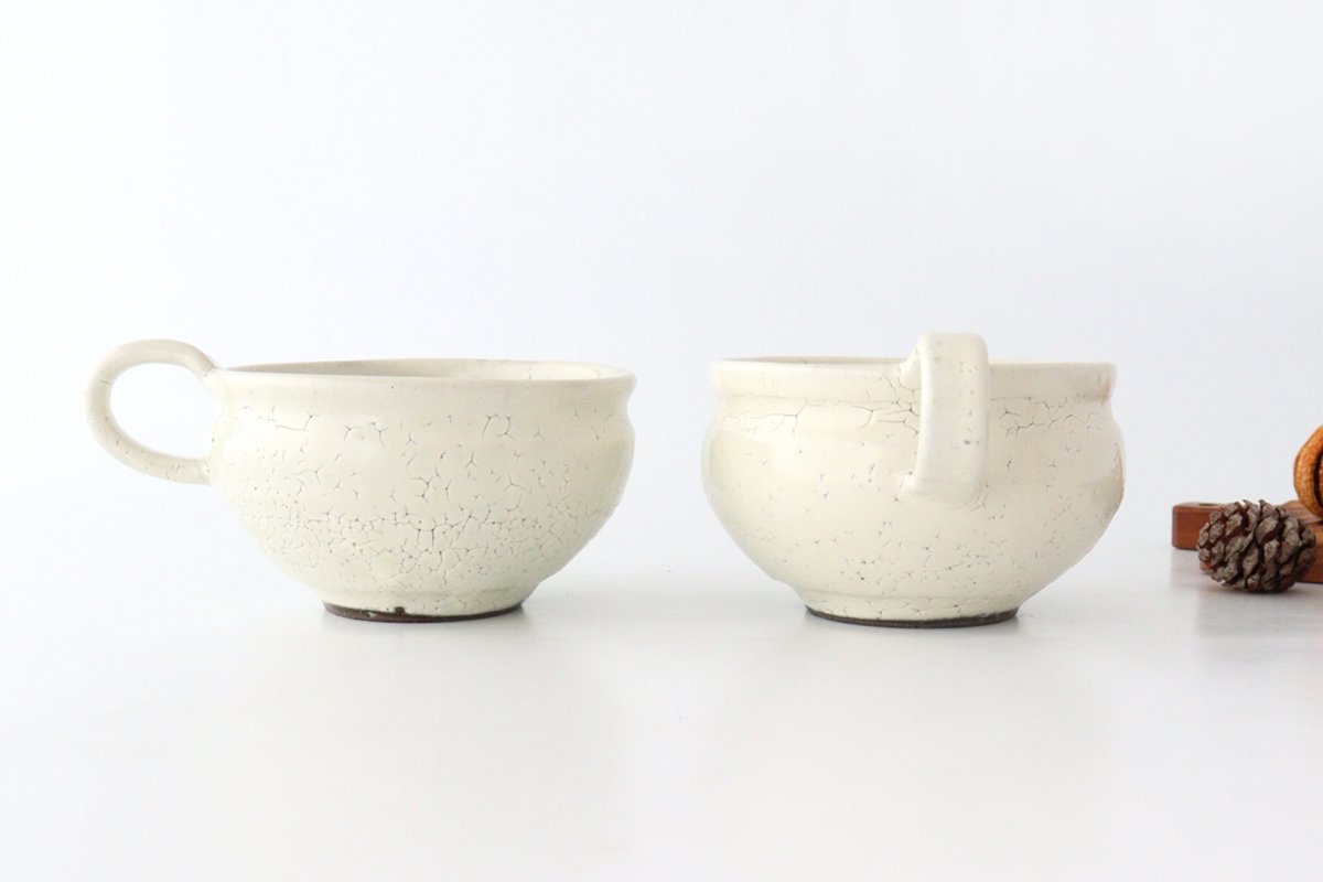 Minami Kiln Soup Cup White | Mino Ware