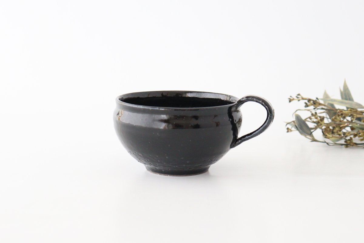 Minami Kiln Soup Cup Black | Mino Ware