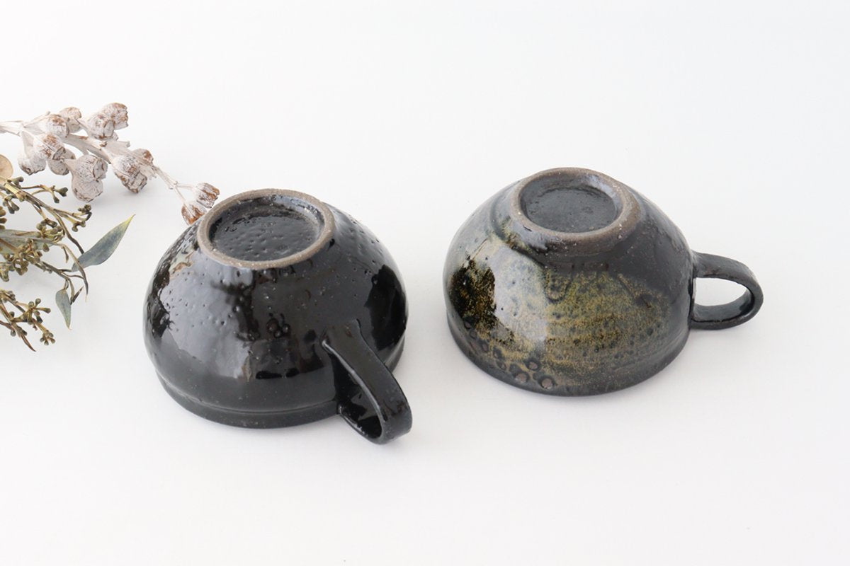 Minami Kiln Soup Cup Black | Mino Ware