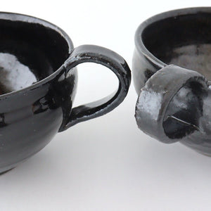 Minami Kiln Soup Cup Black | Mino Ware