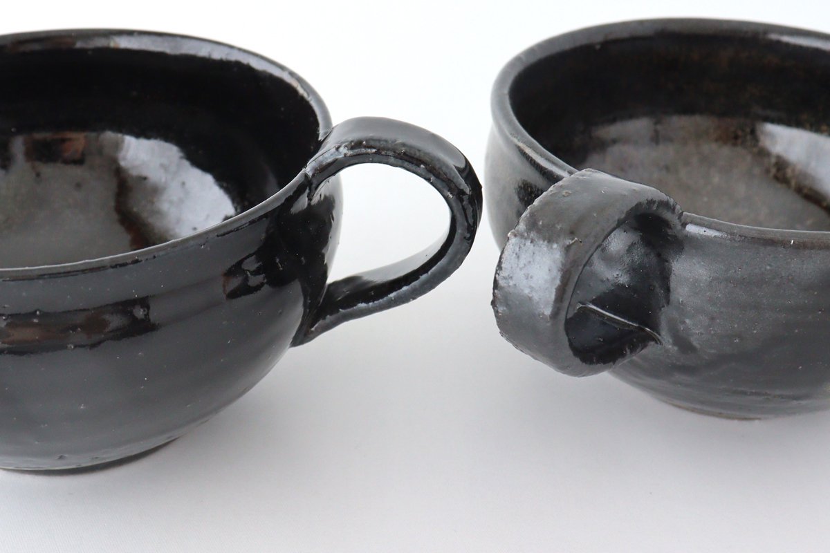 Minami Kiln Soup Cup Black | Mino Ware