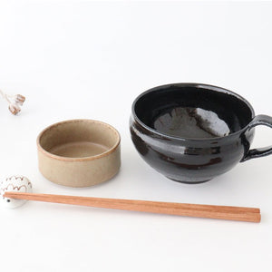 Minami Kiln Soup Cup Black | Mino Ware