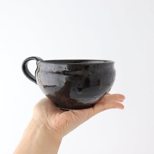 Minami Kiln Soup Cup Black | Mino Ware