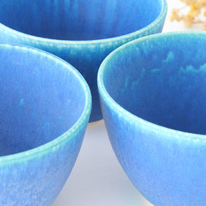 Salad Bowl Turquoise | Serving Bowl Shigaraki Ware