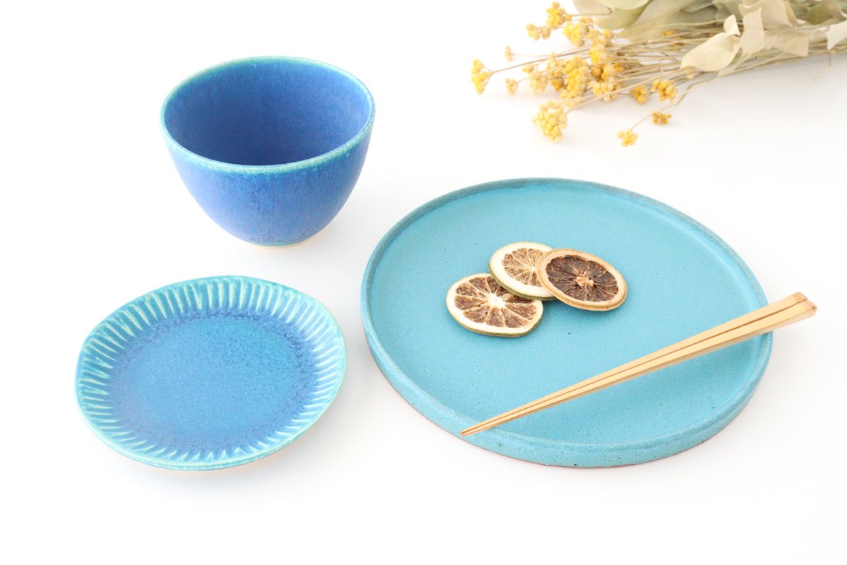 Salad Bowl Turquoise | Serving Bowl Shigaraki Ware