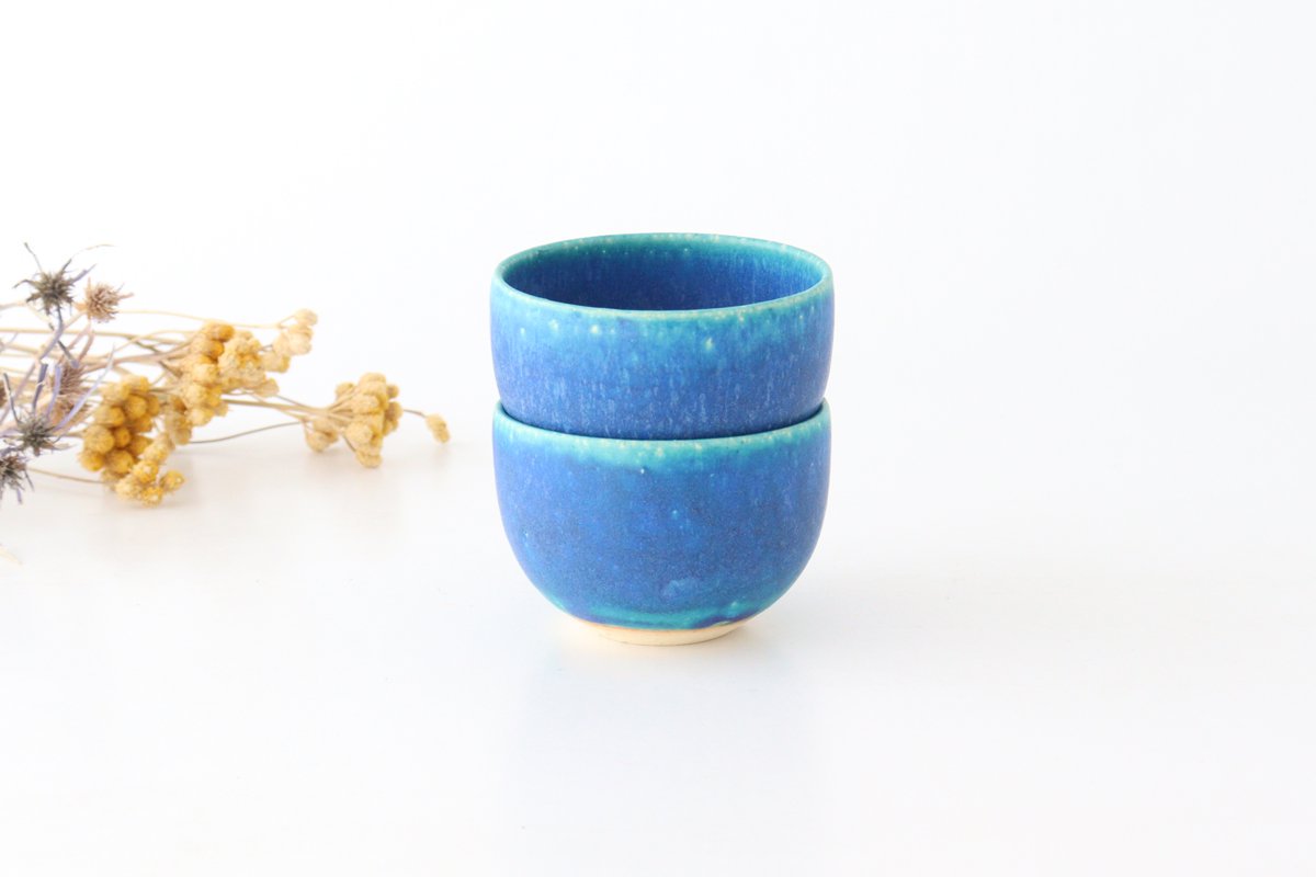 Small Cup Turquoise | Yunomi Shigaraki ware